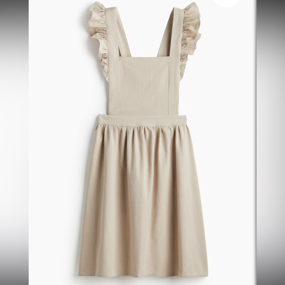 NEW Beige Linen Apron